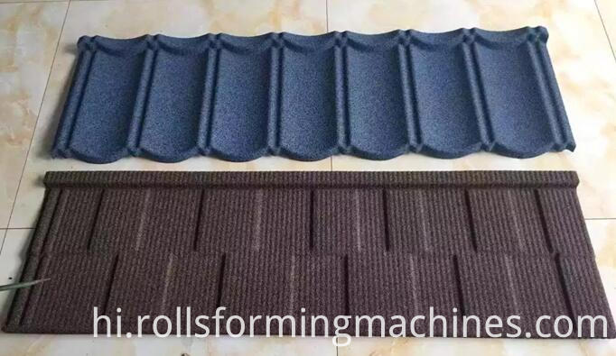 पत्थर लेपित टाइल उत्पादन लाइन डी 3 Metro Roman Roof Tiles machine stone coated tile production line